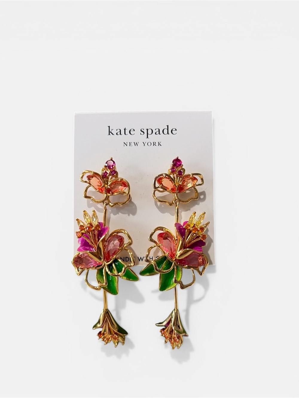 Kate spade Paradise Floral Linear Earrings - Picture 2 of 5